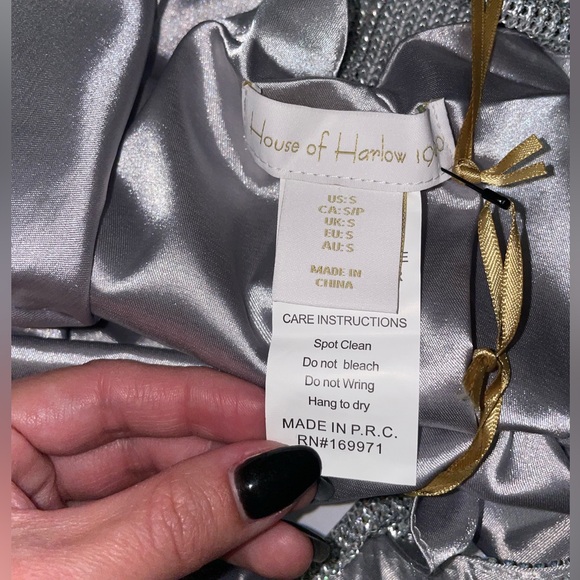 HOUSE OF HARLOW 1960 Rhinestone Mini Dress- NEW - Picture 7 of 10